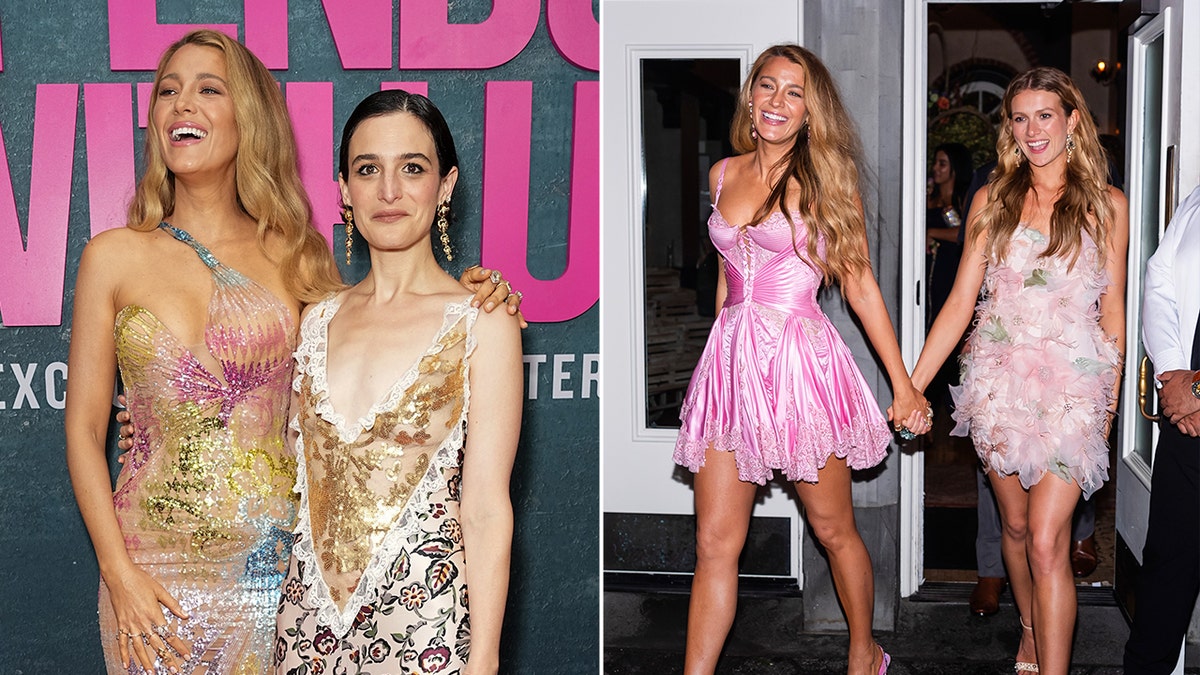 Blake Lively, Jenny Slate and Isabela Ferrer at the premiere