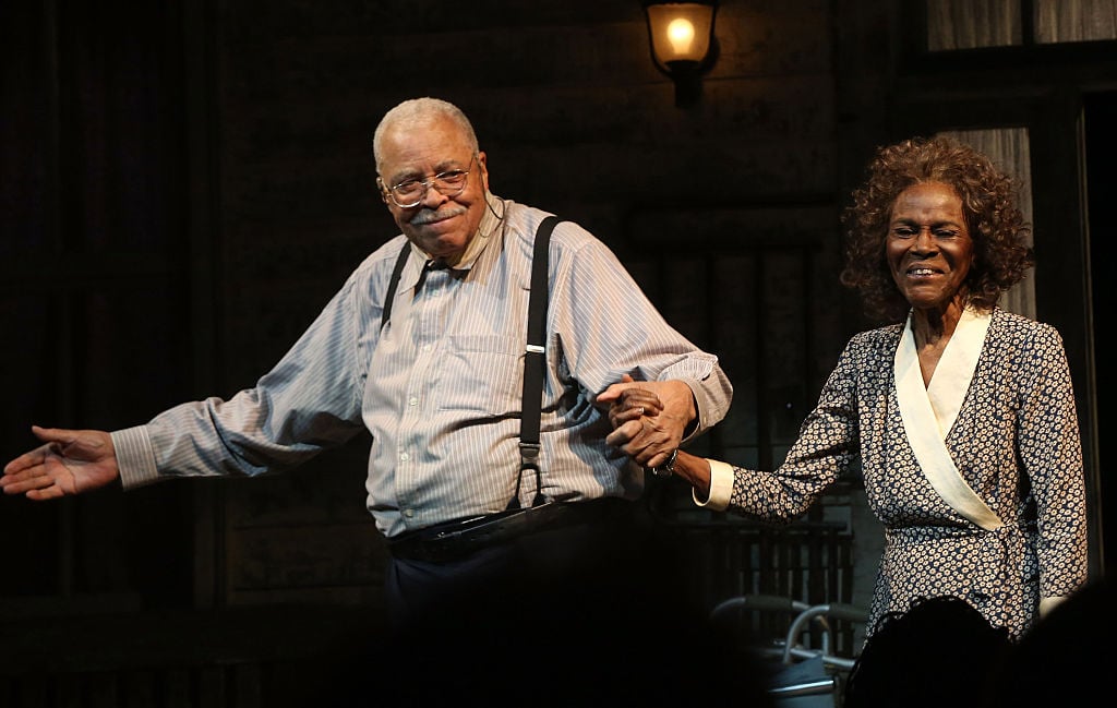 NEW YORK, NY - OCTOBER 14: James Earl Jones and Cicely Tyson take their Opening Night Curtain Call for "The Gin Game" on Broadway at The John Golden Theatre on October 14, 2015 in New York City. (Photo by Bruce Glikas/FilmMagic) Getty Images