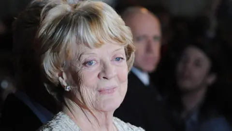 Getty Images Dame Maggie Smith pictured in London in 2012