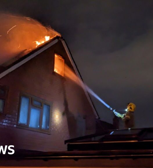 Littleover house catches fire amid multiple lightning strikes