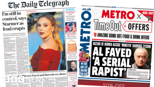 Starmer 'in control' and 'Al Fayed rape scandal'