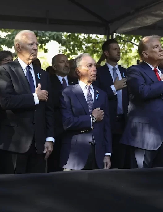 Trump and Harris shake hands at 9/11 memorial hours after hurling insults at each other during debate