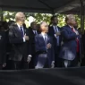 Trump and Harris shake hands at 9/11 memorial hours after hurling insults at each other during debate