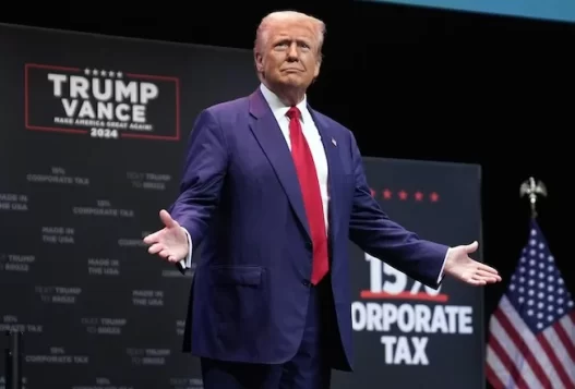 Trump teases 15% corporate tax, soaring exports