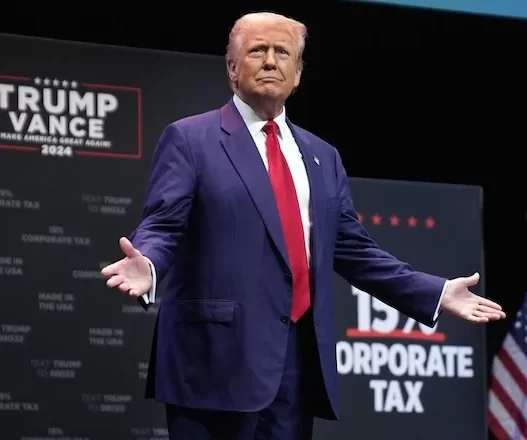 Trump teases 15% corporate tax, soaring exports