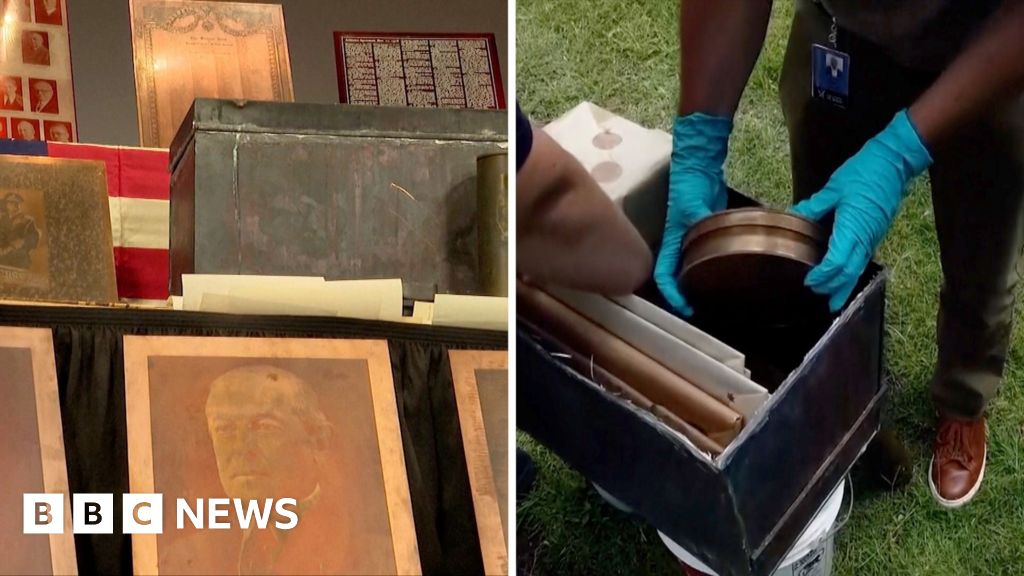 100-year-old time capsule unearths Bible and declaration of war