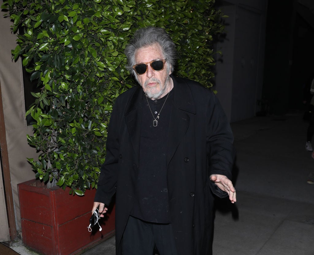 LOS ANGELES, CA - APRIL 10: Al Pacino is seen at Giorgio Baldi restaurant on April 10, 2024 in Los Angeles, California. (Photo by The Hollywood Curtain/Bauer-Griffin/GC Images) Getty Images