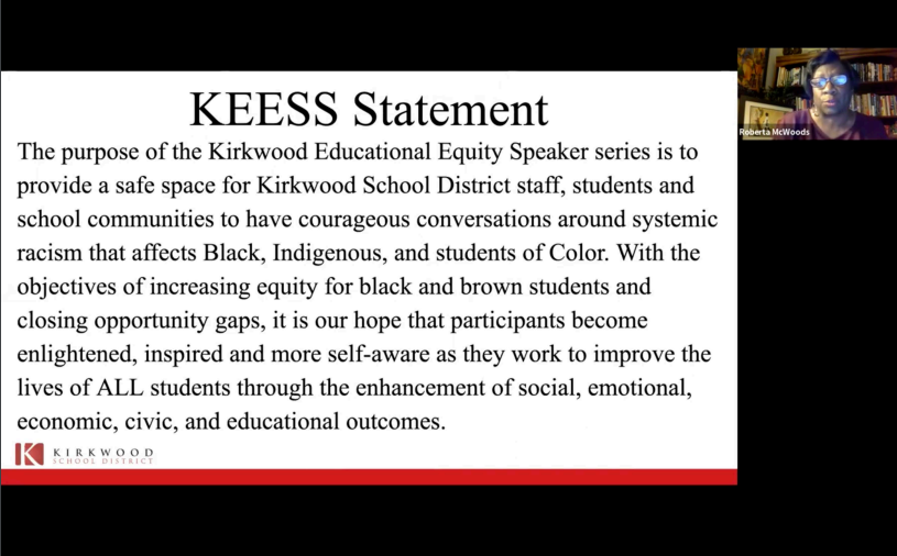 Kirkwood Educational Equity Screenshot (Courtesy of Parents Defending Education)