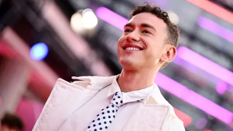 Getty Images Olly Alexander attends the "Elton John: Never Too Late" Headline Gala during the 68th BFI London Film Festival at The Royal Festival Hall on October 10, 2024 in London, England