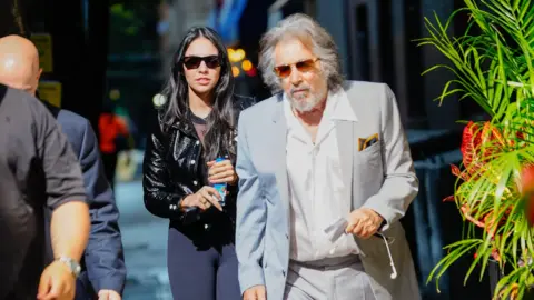 Getty Images Noor Alfallah and Al Pacino in New York