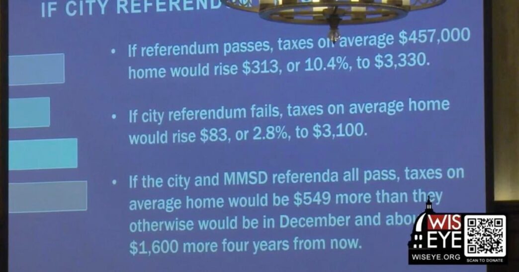 Madison referenda could lead to $1,600 tax increase on average $457K home | Wisconsin