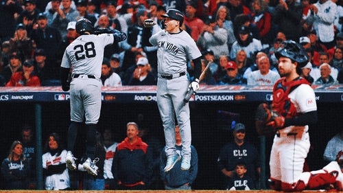 MLB Trending Image: Yankees get to Guardians closer Clase for 2 runs in 9th, win 8-6 to take 3-1 ALCS lead