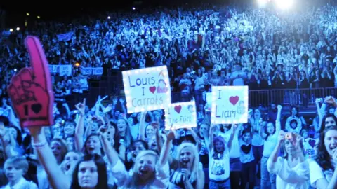 Getty The crowd at One Direction's concert at the Bournemouth International Centre 