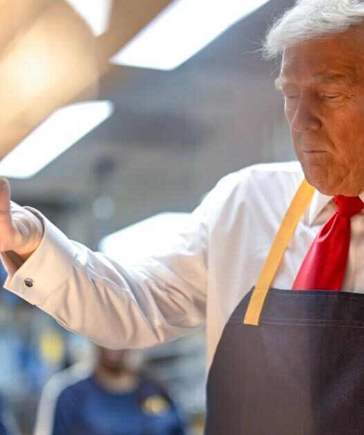 Trump mans the fryer at Pennsylvania McDonald's | Pennsylvania