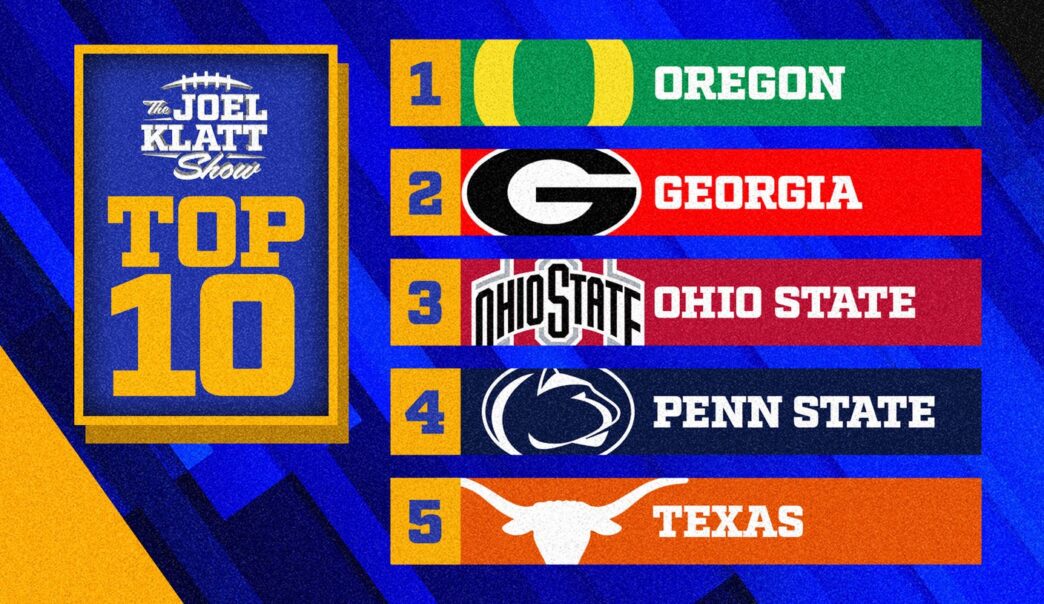 2024 college football rankings: Joel Klatt's top 10 teams after Week 8