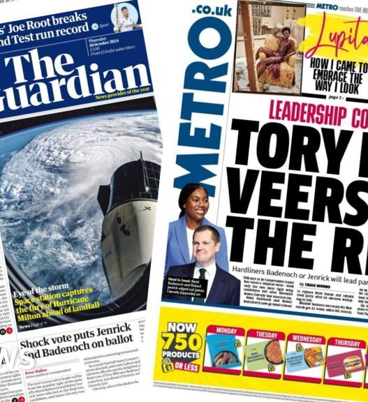 '£25bn tax bomb' and 'Tory fight veers right'