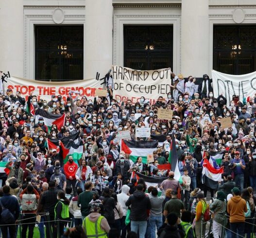 Anti-Israel Vandals Smash Windows on Harvard University Campus