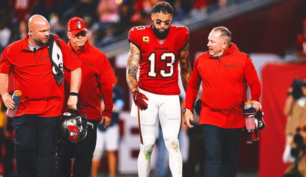 Buccaneers WR Mike Evans leaves game vs. Ravens with hamstring injury