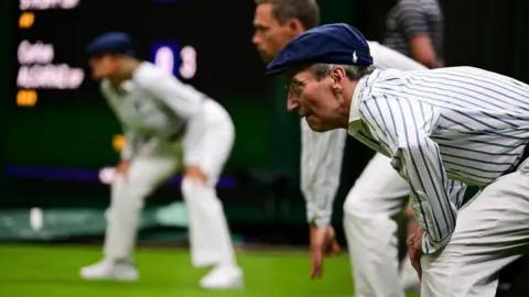 Getty Images Line judges at Wimbledon