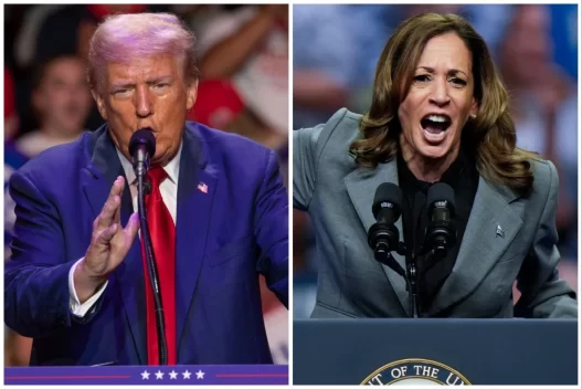 Harris and Trump locked in too-close-to-call election one month out