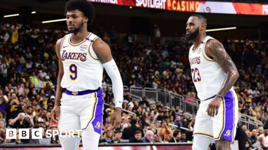 LeBron James and Bronny James make NBA father and son history with Los Angeles Lakers