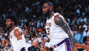 Lebron James, Bronny become first-ever father-son duo to play together in NBA game