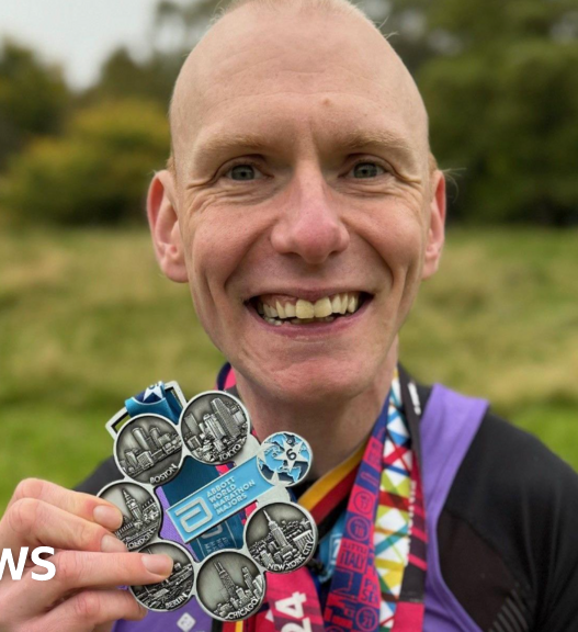 Marathon runner secures world record after completing global challenge