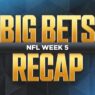 NFL Week 5 Big Bets Recap: Bettor wins 10k on 9-leg parlay; 7-leg, same-game parlay hits