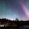 Northern Lights over Iceland in sped-up footage