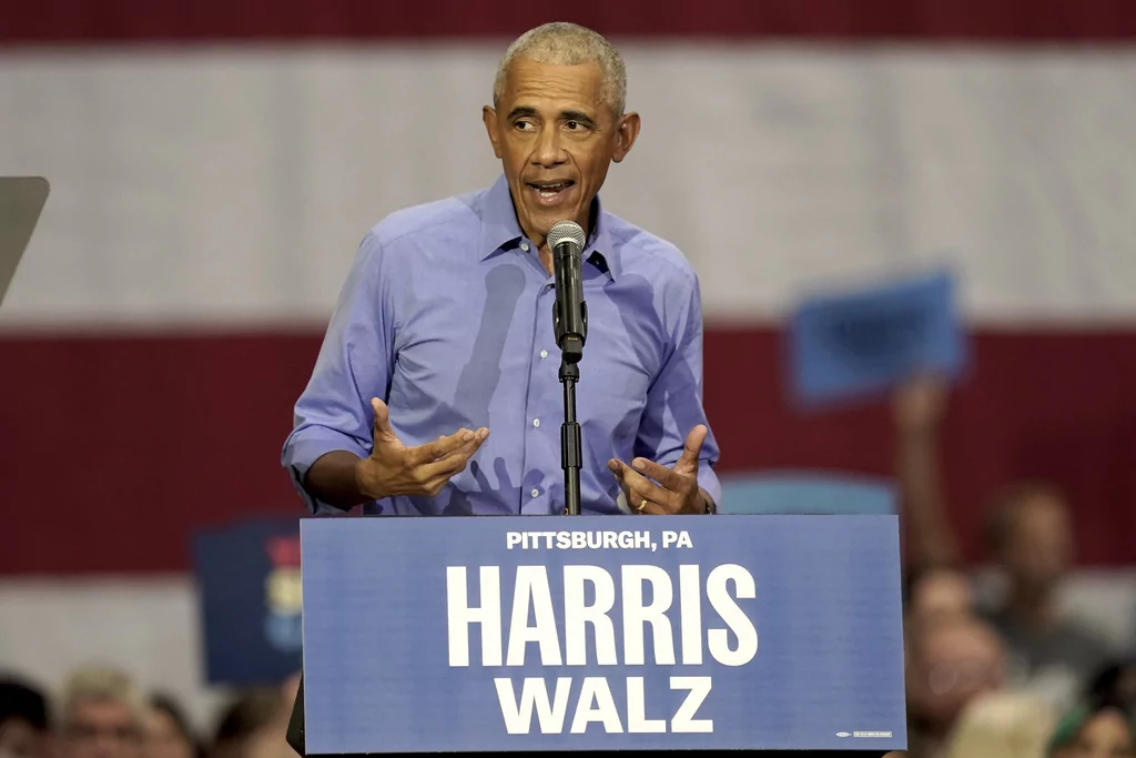 Obama says black men choosing Trump over Harris ‘not acceptable’