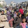 Palestinians fleeing Jabalia say bodies are left lying on streets