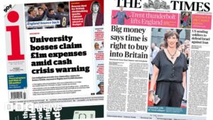 'Right time to buy into Britain' and university expenses