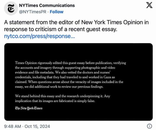 The NYT: useful idiots for Hamas