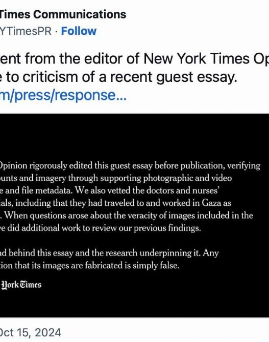 The NYT: useful idiots for Hamas