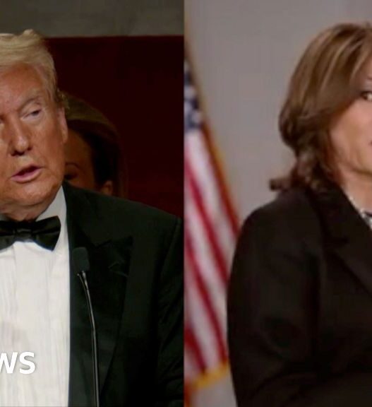 Trump and Harris trade charity dinner barbs