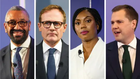 Getty Images James Cleverly, Tom Tugendhat, Kemi Badenoch and Robert Jenrick