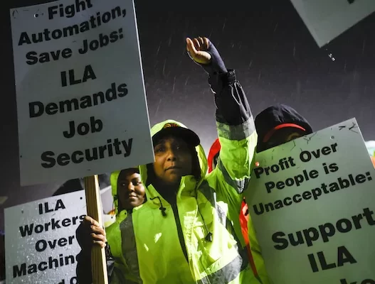 Why the port workers chose to strike a month before Election Day